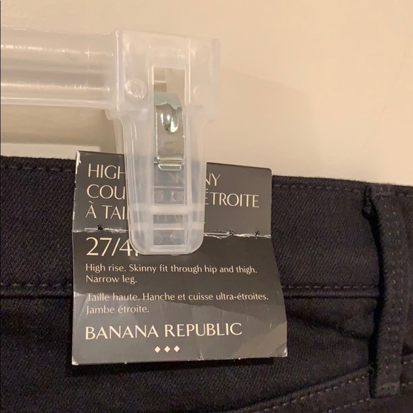 🆕 Banana Republic Black Petite Jeans - Women’s Size 27P / 4P - Picture 7 of 9